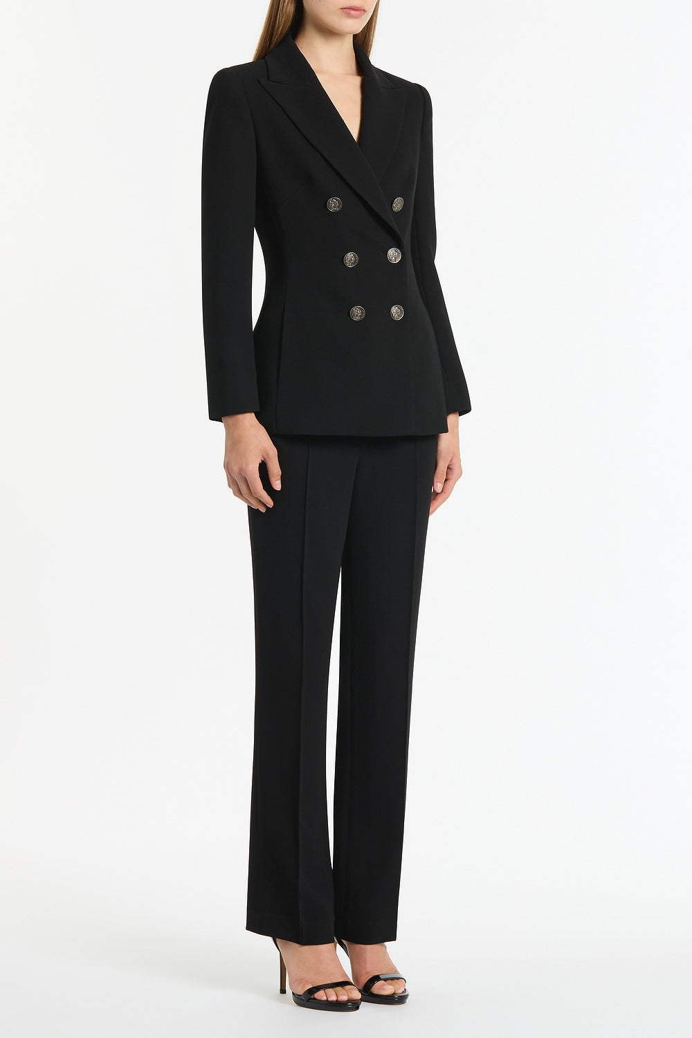Carla Zampatti Crepe Cigarette Pant (Black)