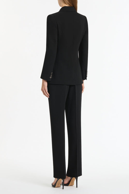 Carla Zampatti Crepe Cigarette Pant (Black)