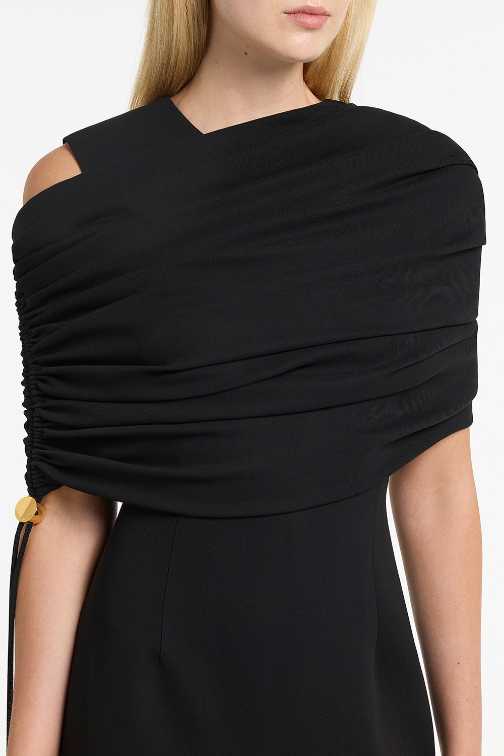 Carla Zampatti Crepe Coulisse Shrug (Black)