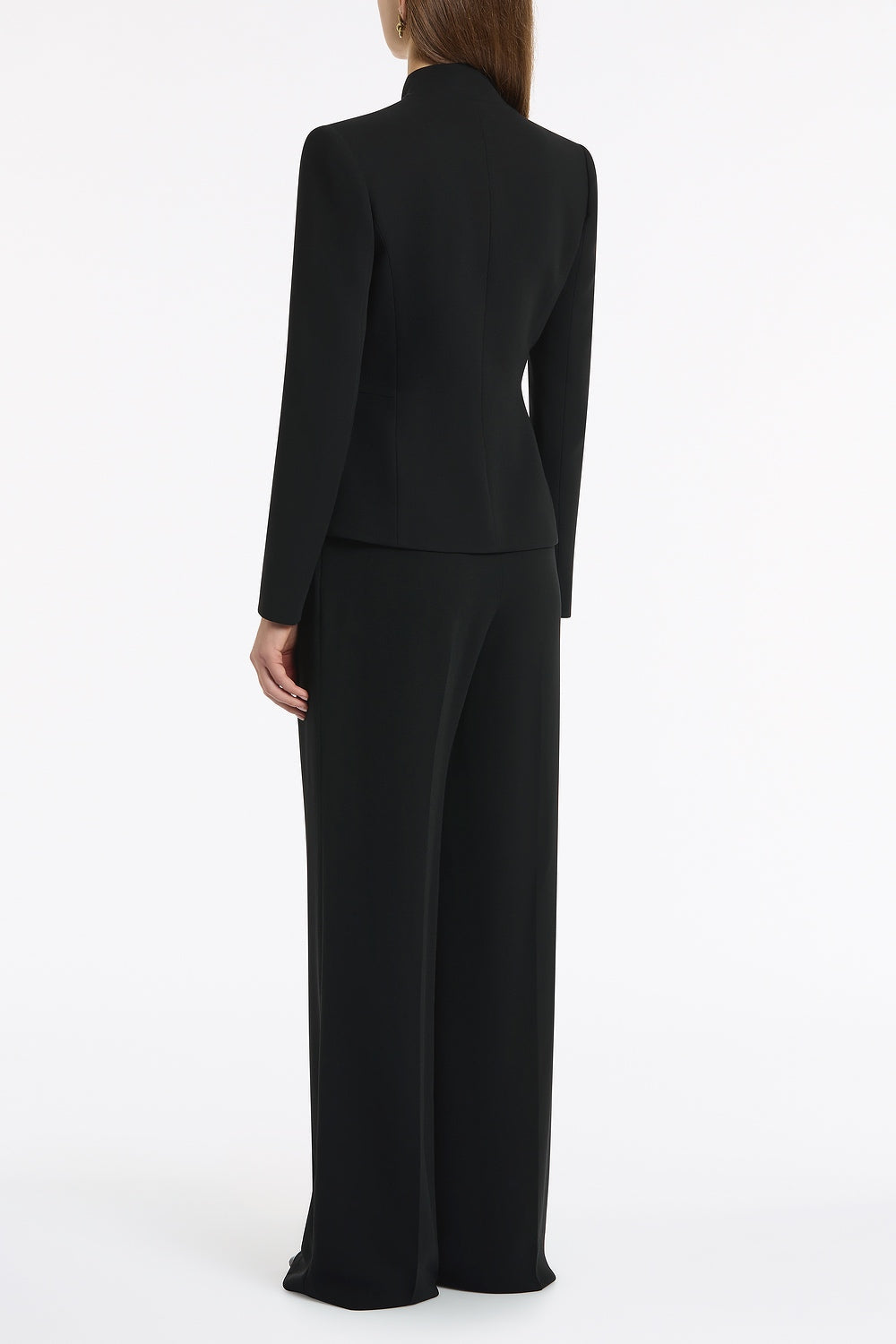 Carla Zampatti Crepe Fitted Jacket (Black)