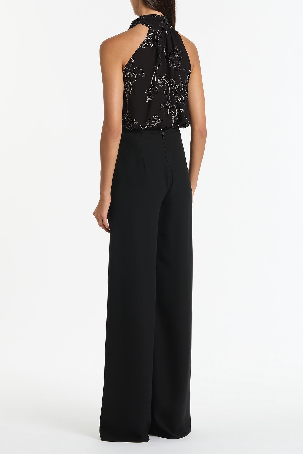 Carla Zampatti Crepe Palazzo Pant (Black)