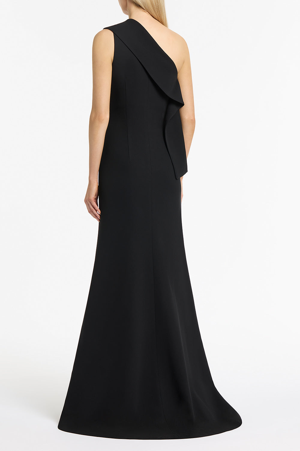 Carla Zampatti Crepe Piegato Gown (Black)