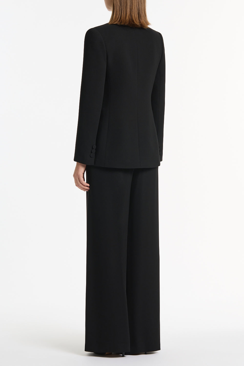 Carla Zampatti Crepe Rose Blazer (Black)