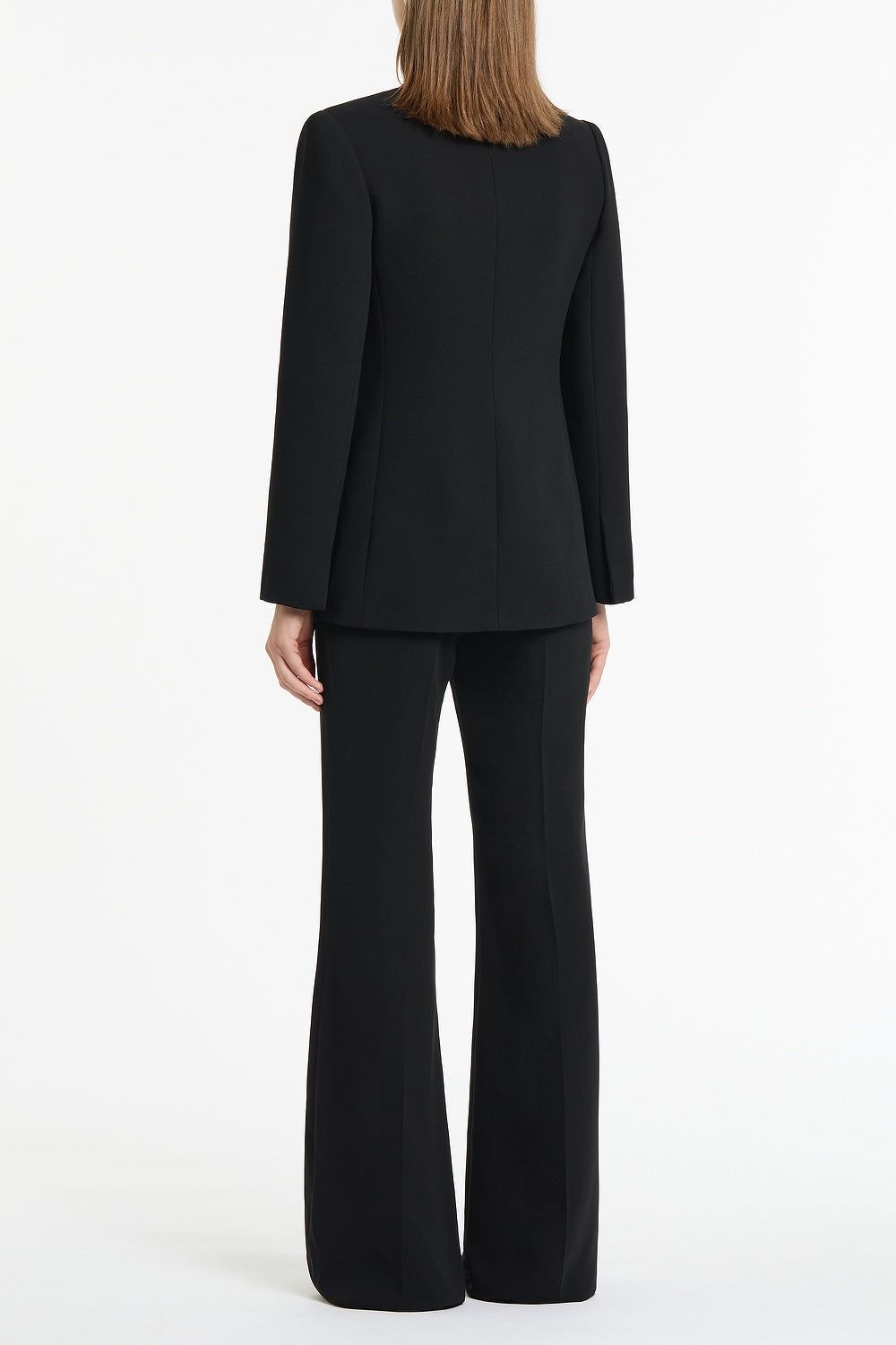Carla Zampatti Crepe Shawl Collar Jacket (Black)