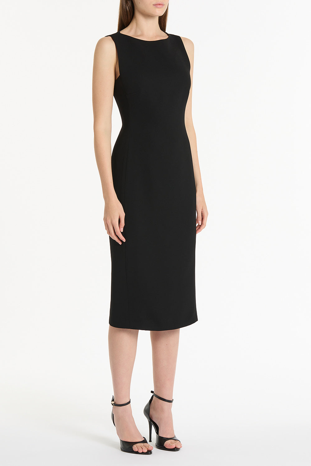 Carla Zampatti Crepe Sheath Dress (Black)