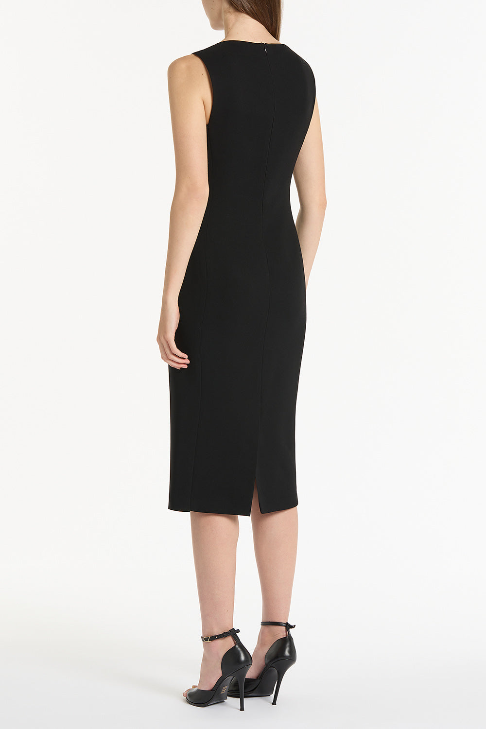 Carla Zampatti Crepe Sheath Dress (Black)