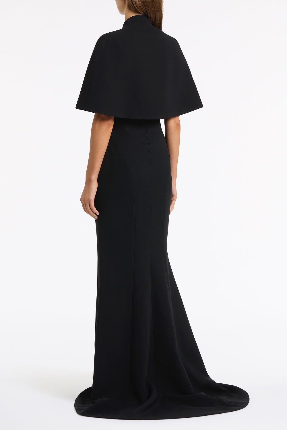 Carla Zampatti Crepe Short Cape (Black)
