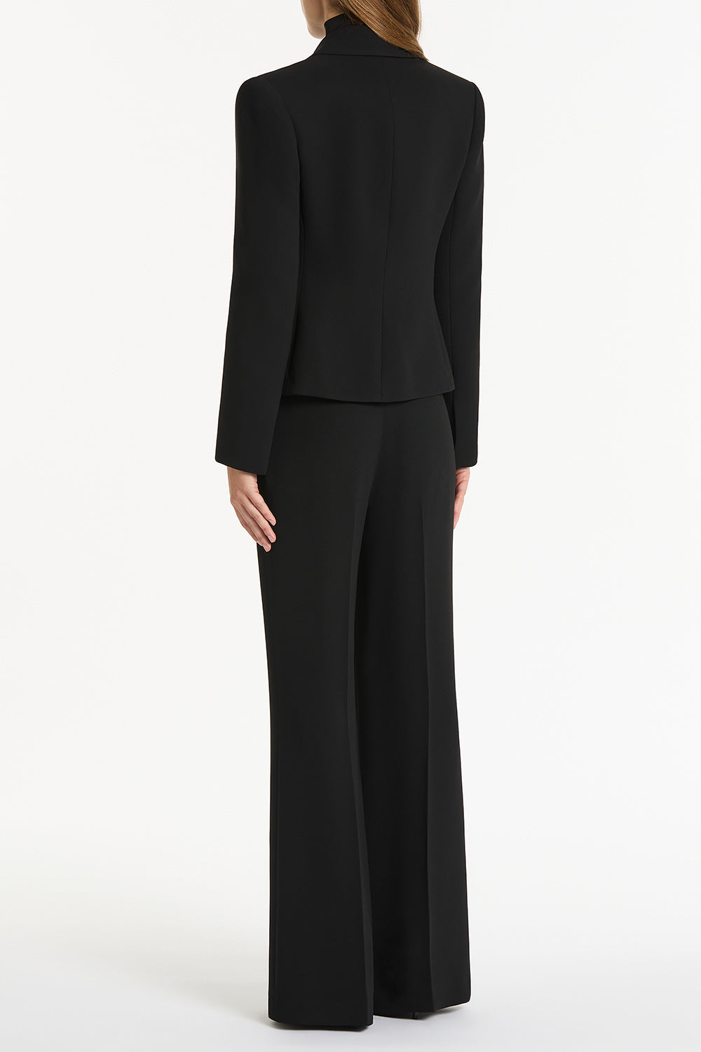 Carla Zampatti Crepe Single Breasted Jacket (Black)