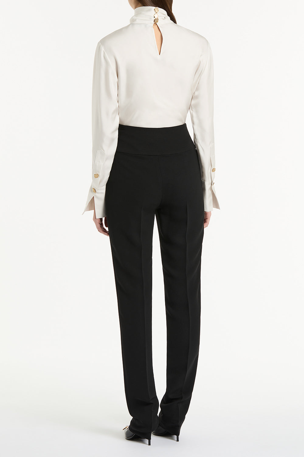 Carla Zampatti Crepe Slim Classic Pant (Black)