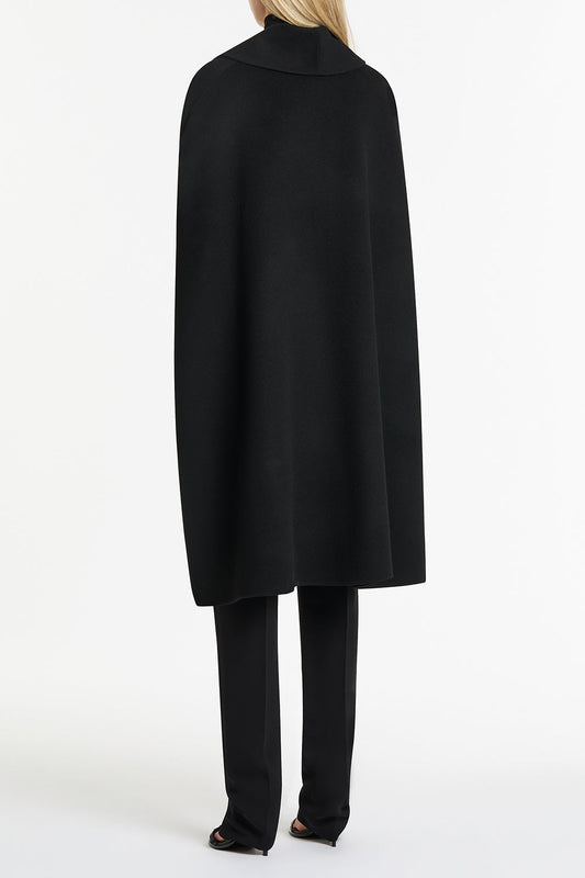 Carla Zampatti Doppia Wool Cape (Black)