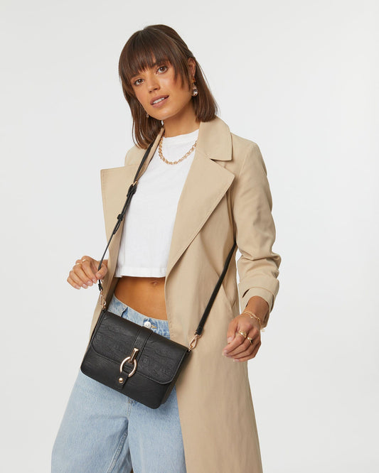 Image of Bags. Productname: Colette Black Elissa Crossbody Bag in Black colour by brand - Colette