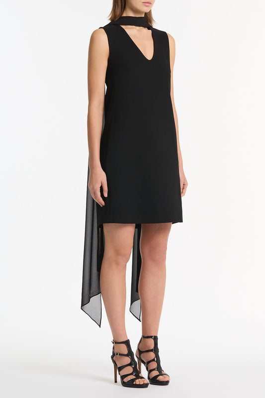 Carla Zampatti Georgette Scarf (Black)