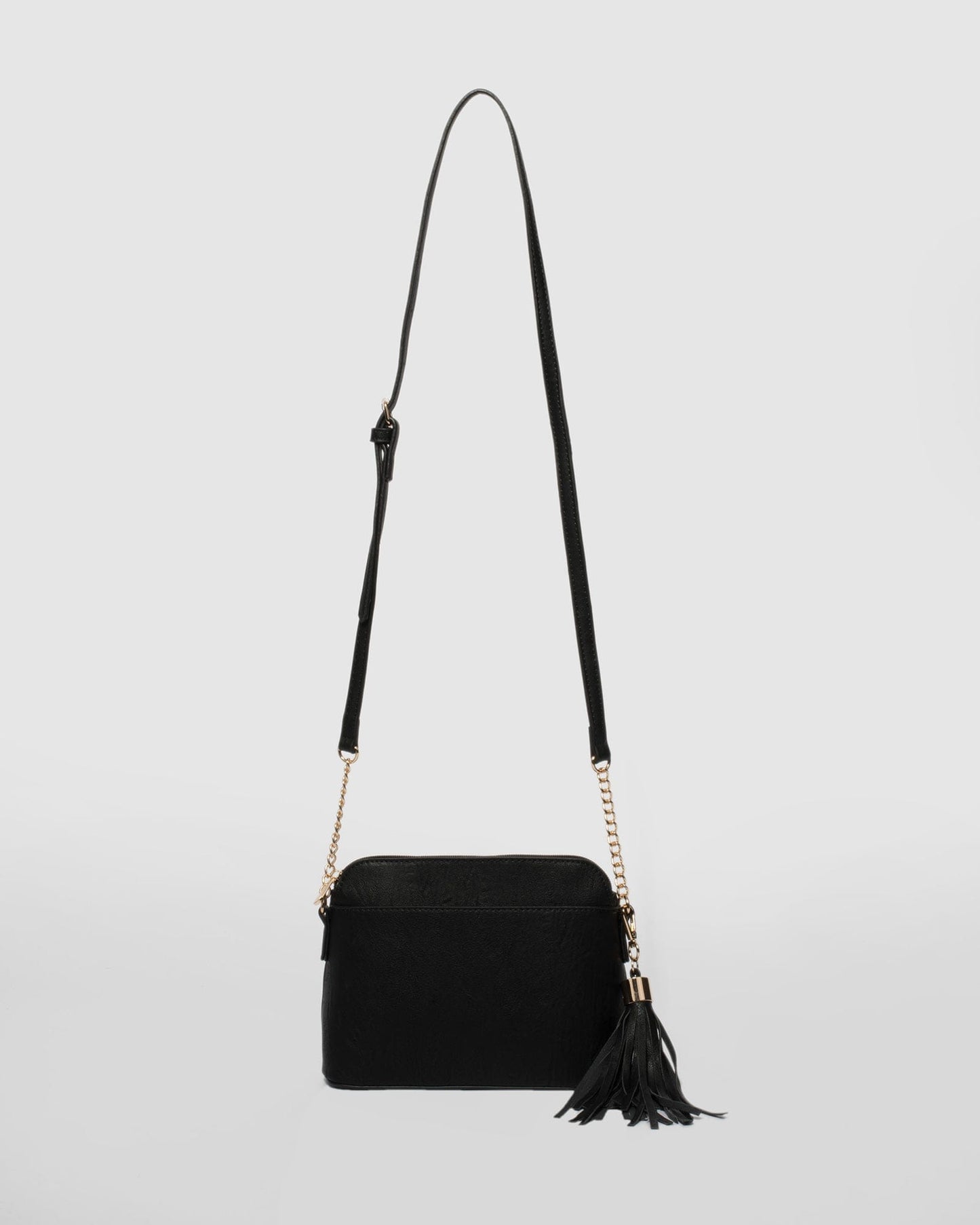Colette by Colette Hayman Karen Tassel Crossbody Bag (Black)
