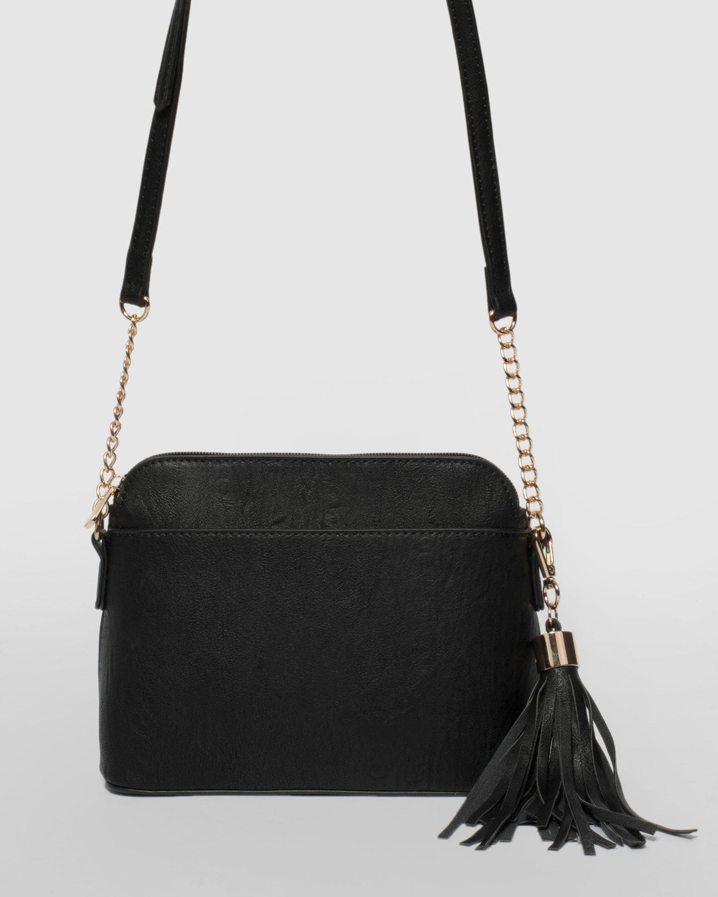 Colette by Colette Hayman Karen Tassel Crossbody Bag (Black)