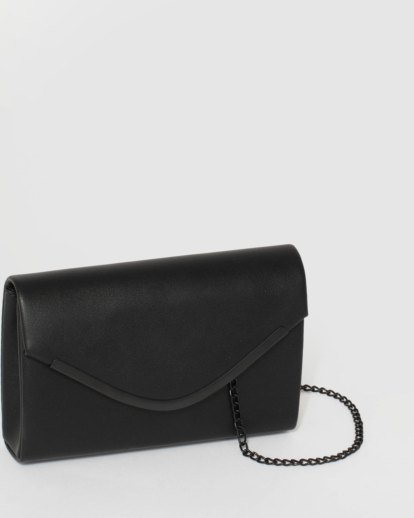 Colette by Colette Hayman Lila Curve Clutch Bag (Black)
