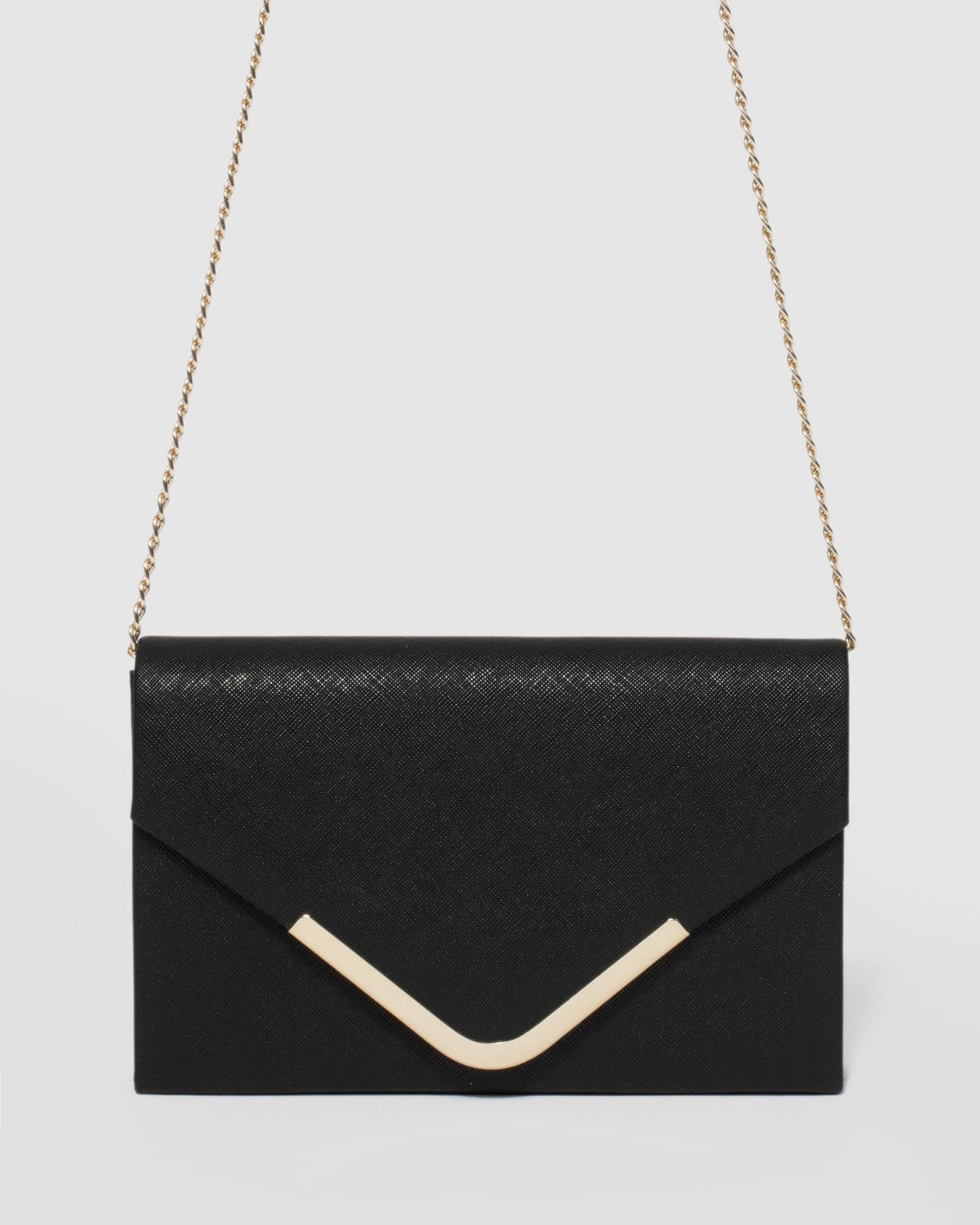 Colette by Colette Hayman Lila Envelope Clutch Bag (Black)