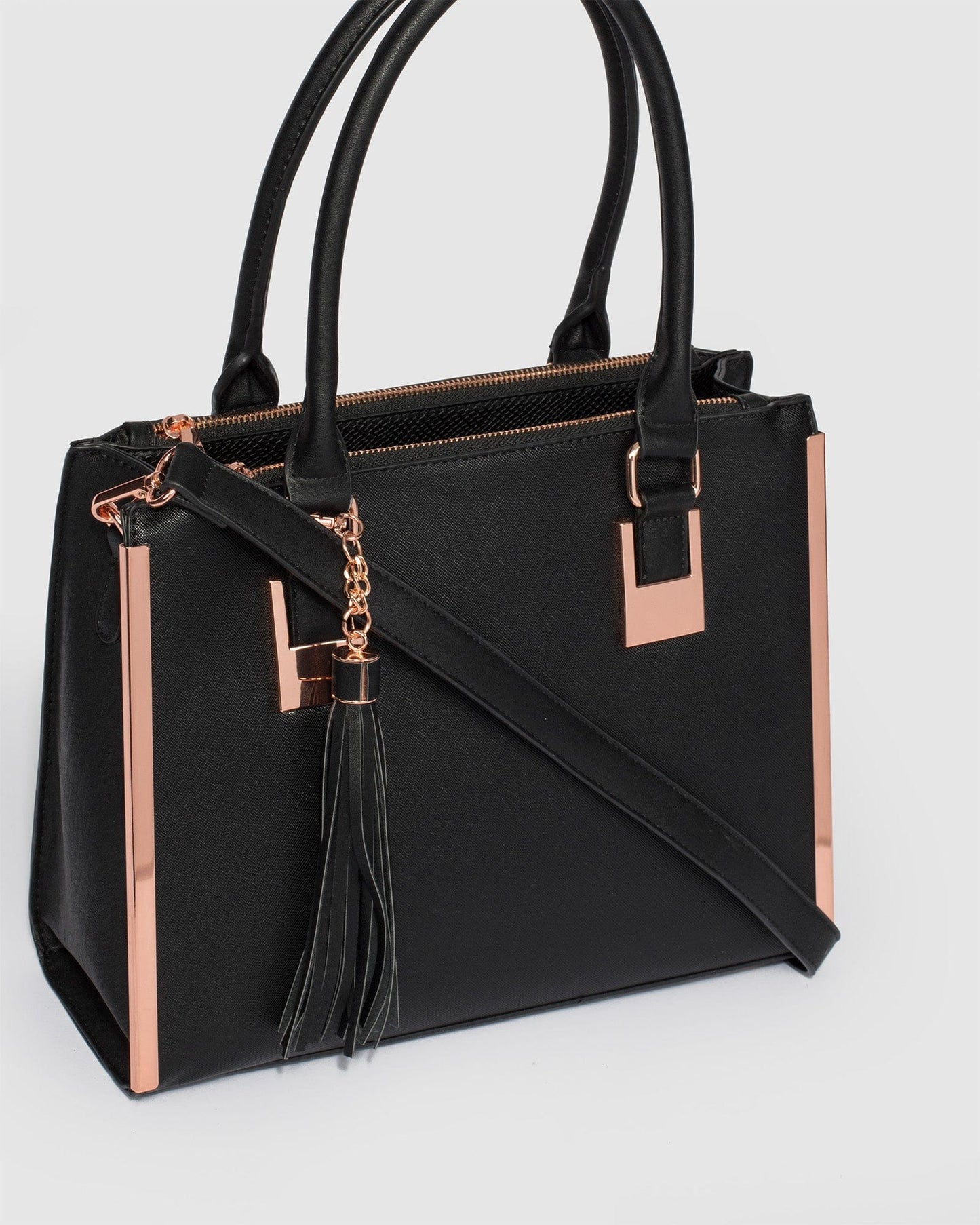 Colette by Colette Hayman And Rose Gold Lucy Tote Bag (Black)