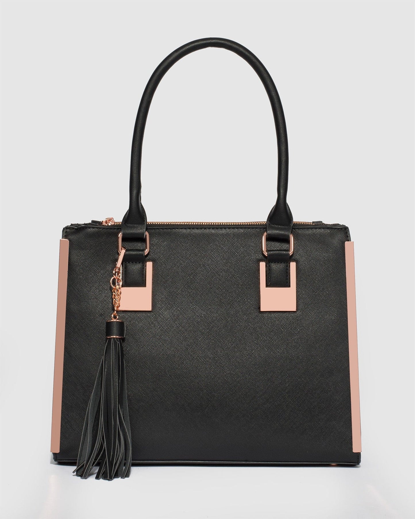 Colette by Colette Hayman And Rose Gold Lucy Tote Bag (Black)