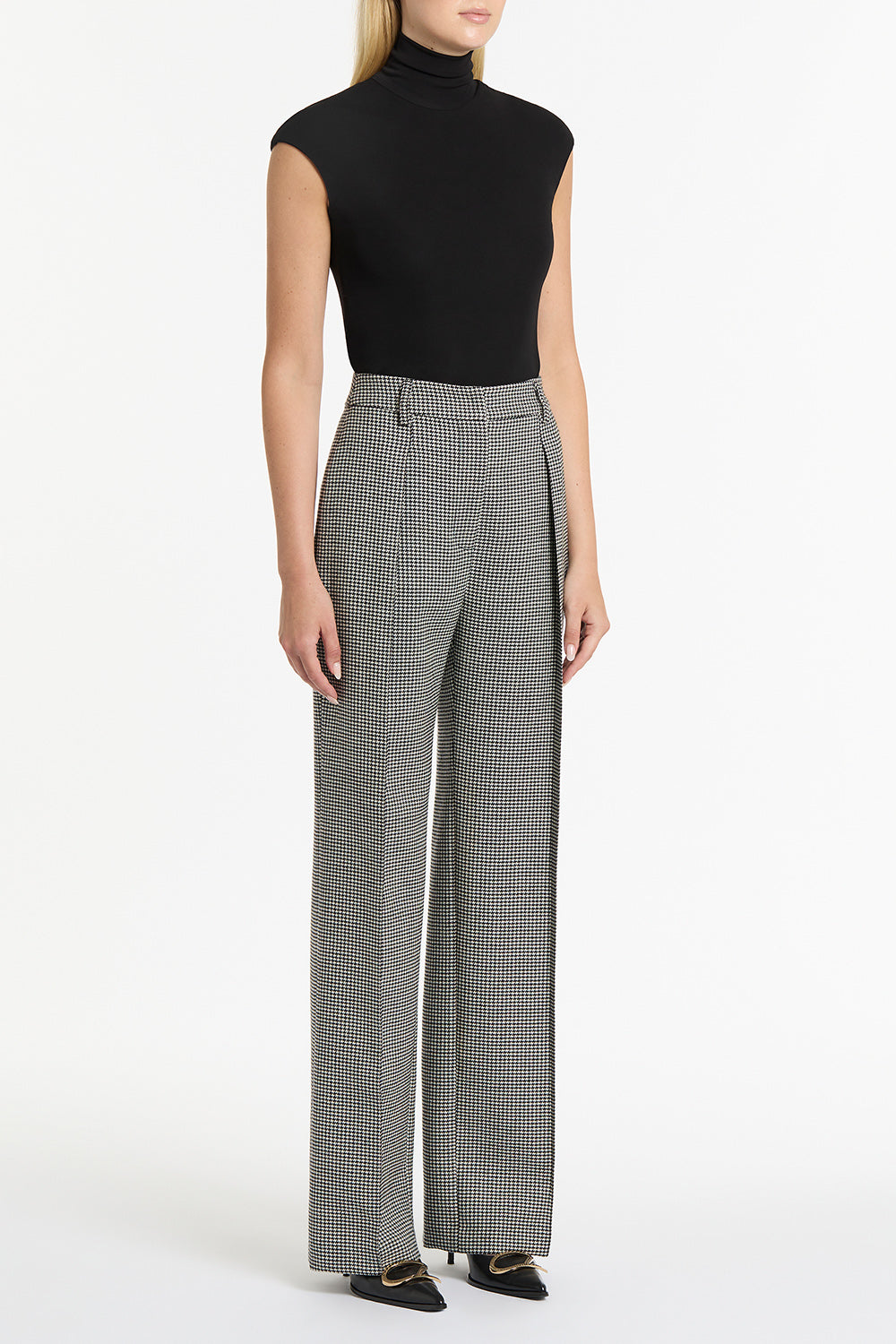 Carla Zampatti Matte Jersey Extended Polo (Black)