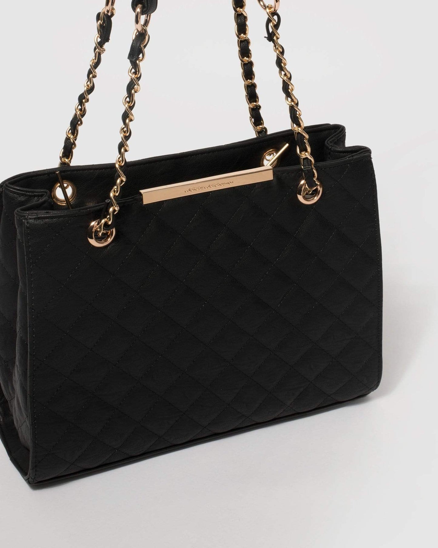 Colette by Colette Hayman Megan Quilted Tote Bag (Black)