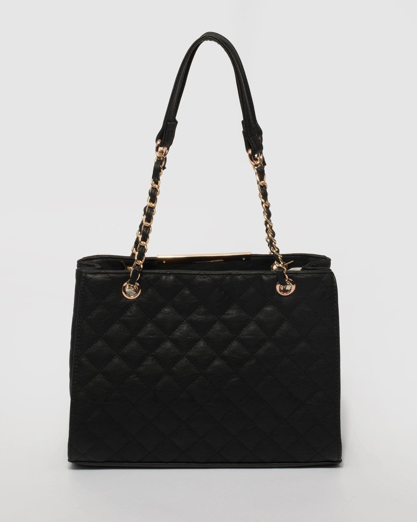 Colette by Colette Hayman Megan Quilted Tote Bag (Black)