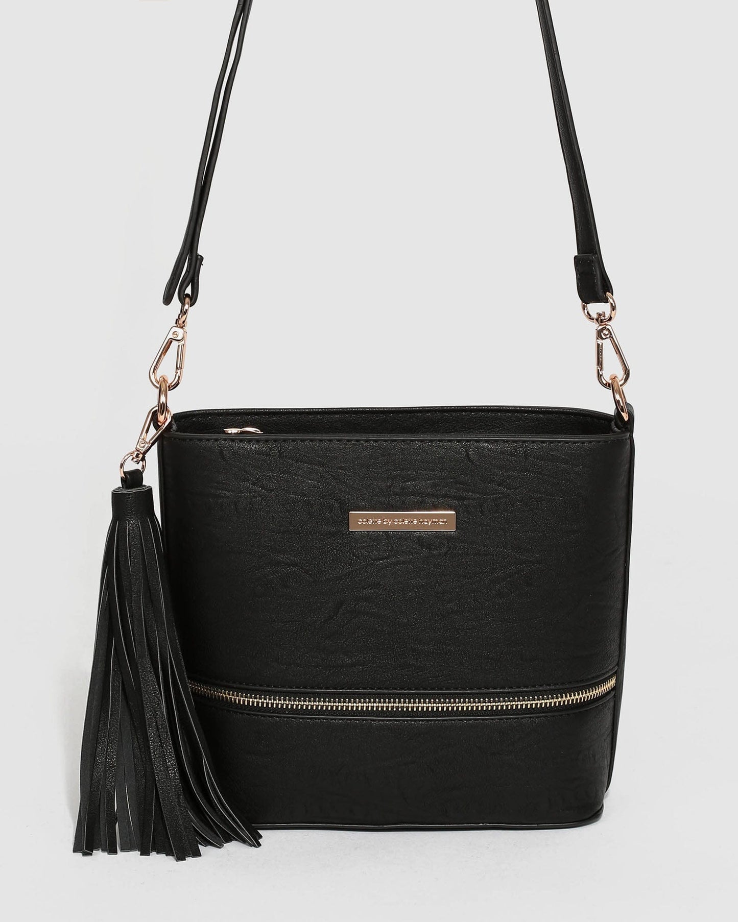 Colette by Colette Hayman Pia Tassel Crossbody Bag (Black)