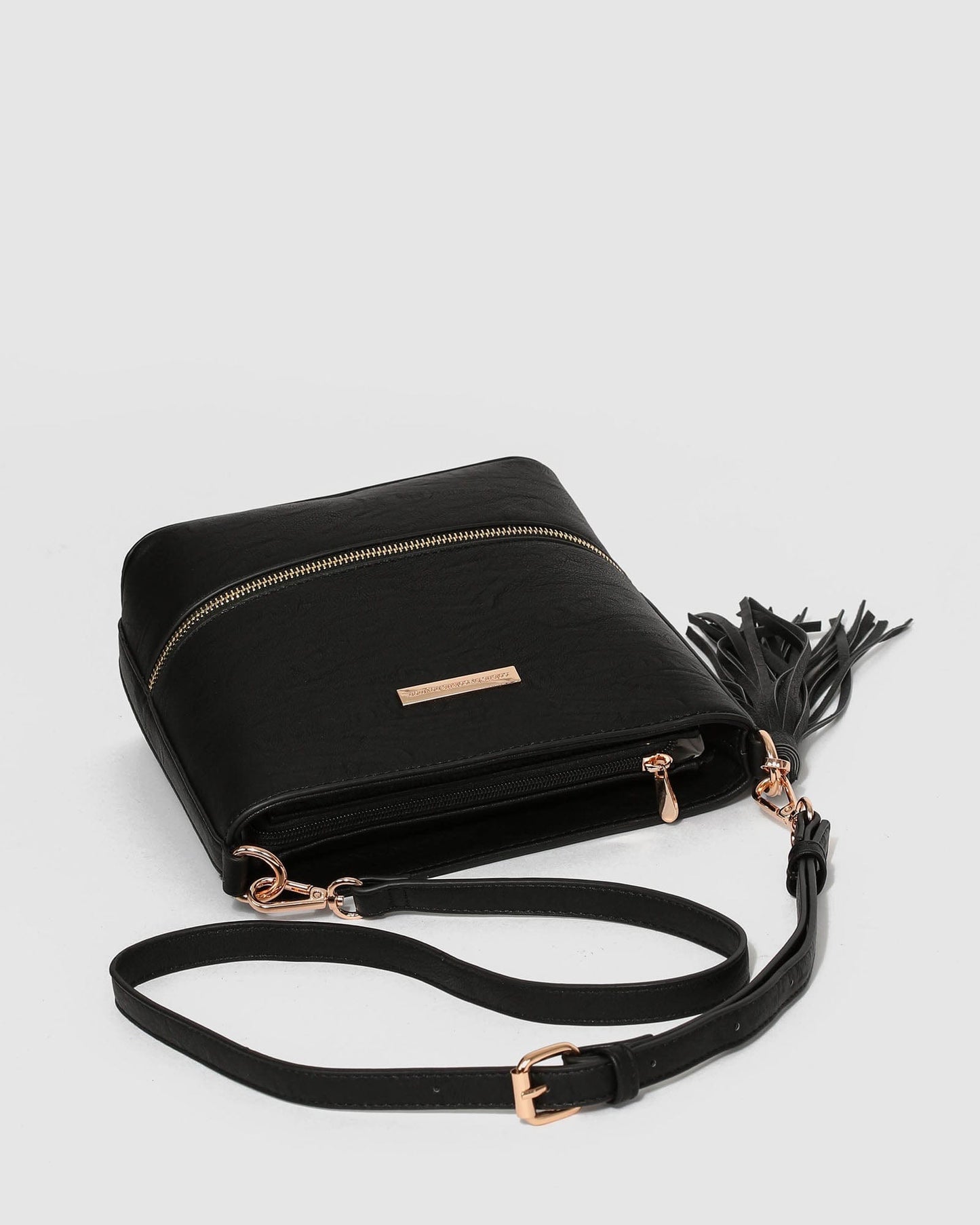 Colette by Colette Hayman Pia Tassel Crossbody Bag (Black)