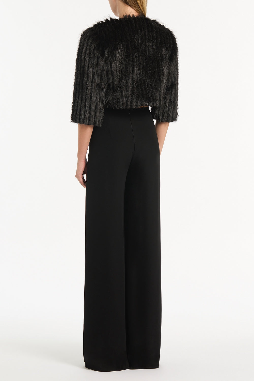 Carla Zampatti Piuma Fur Bolero (Black)