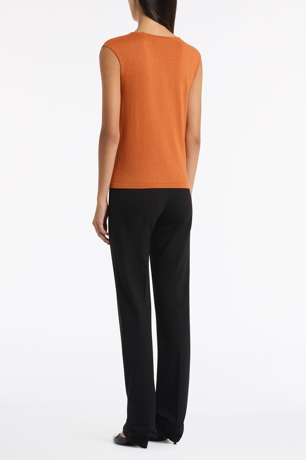 Carla Zampatti Ponte Pinstitch Slim Leg Pant (Black)