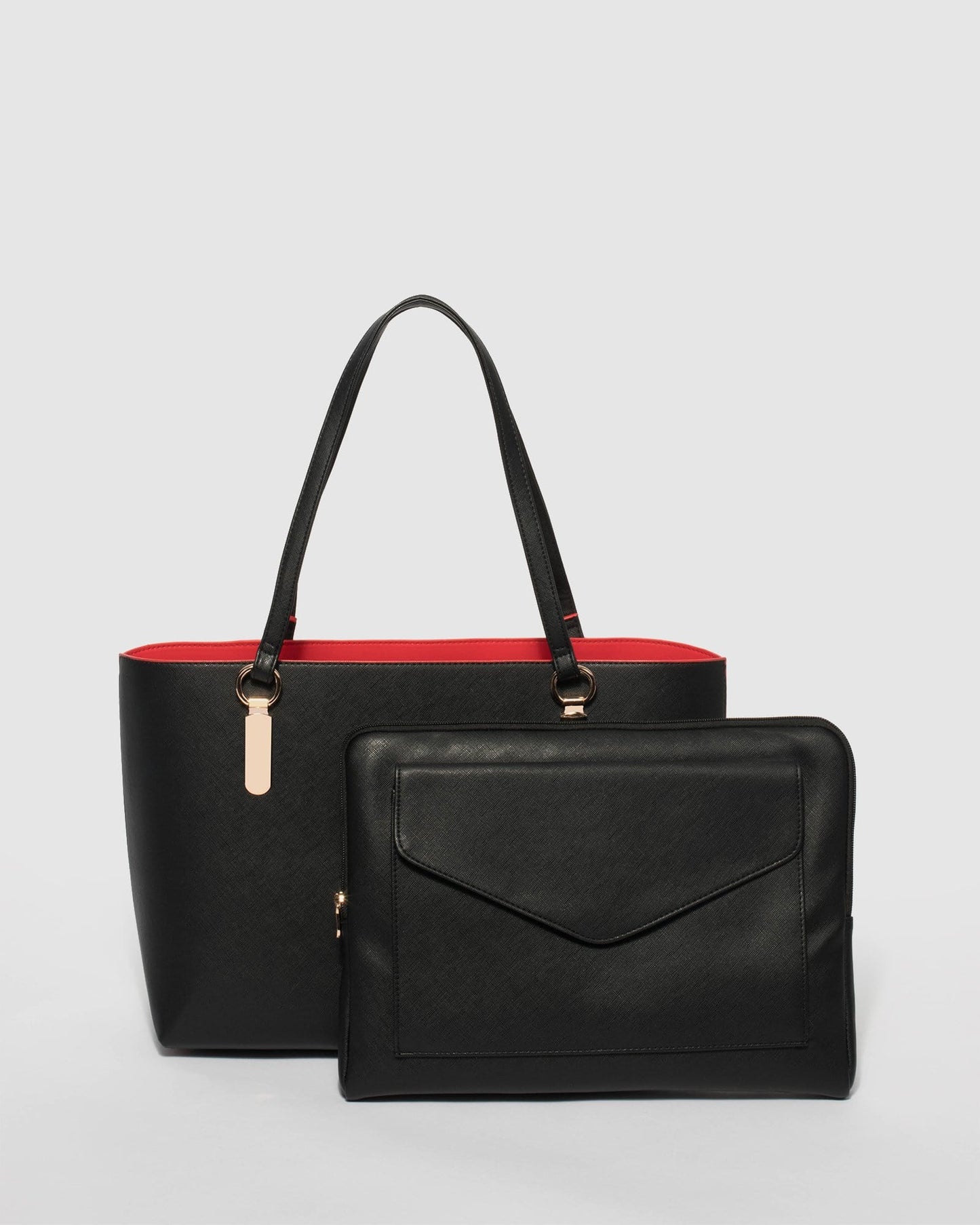 Colette by Colette Hayman & Red Angelina Tote Bag (Black)