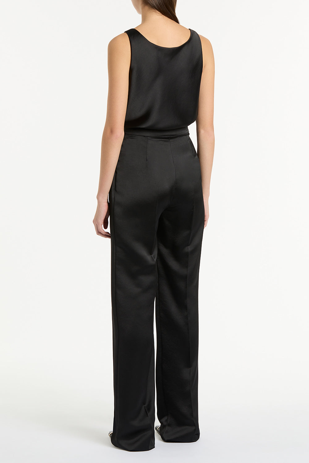 Carla Zampatti Satin Scoop Cami (Black)