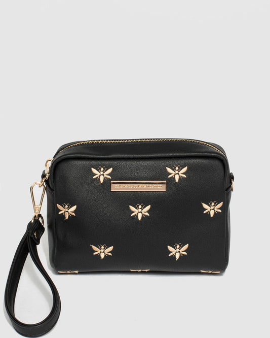 Colette Suri Bee Crossbody Bag (Black)