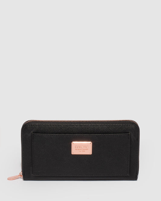 Colette And Rose Gold Tarryn Wallet (Black)