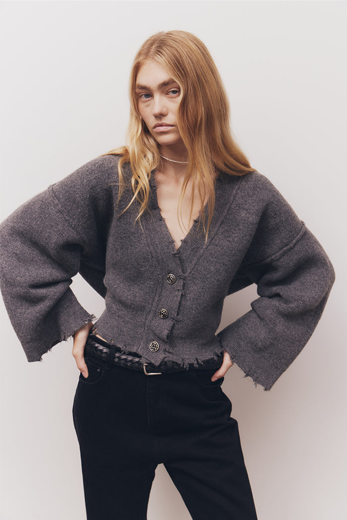 Blanca Studio Pepa Cardigan Grey (Charcoal)