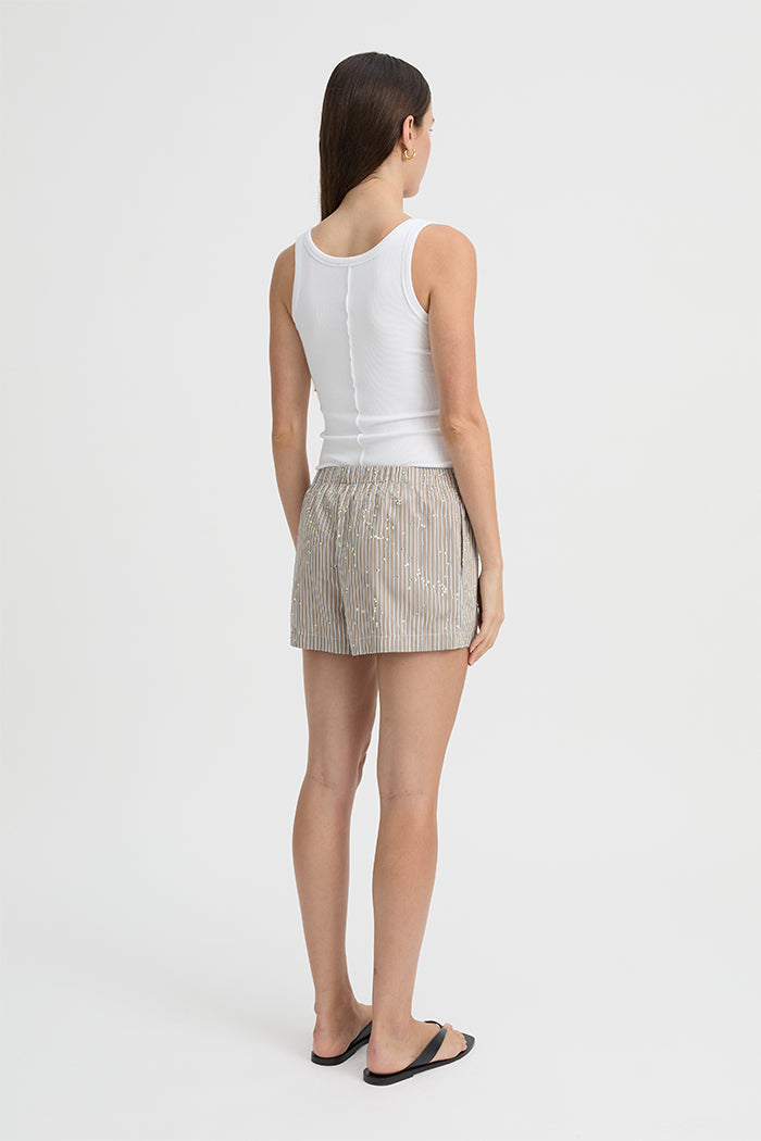 Blanca Studio Piper Shorts (Taupe)