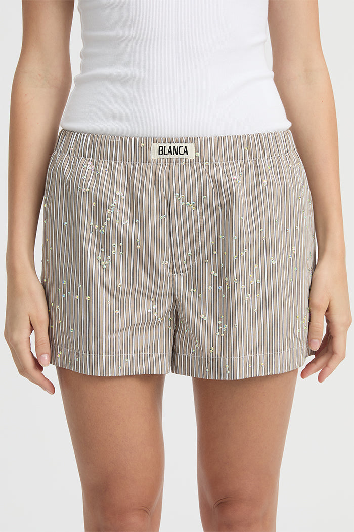 Blanca Studio Piper Shorts (Taupe)