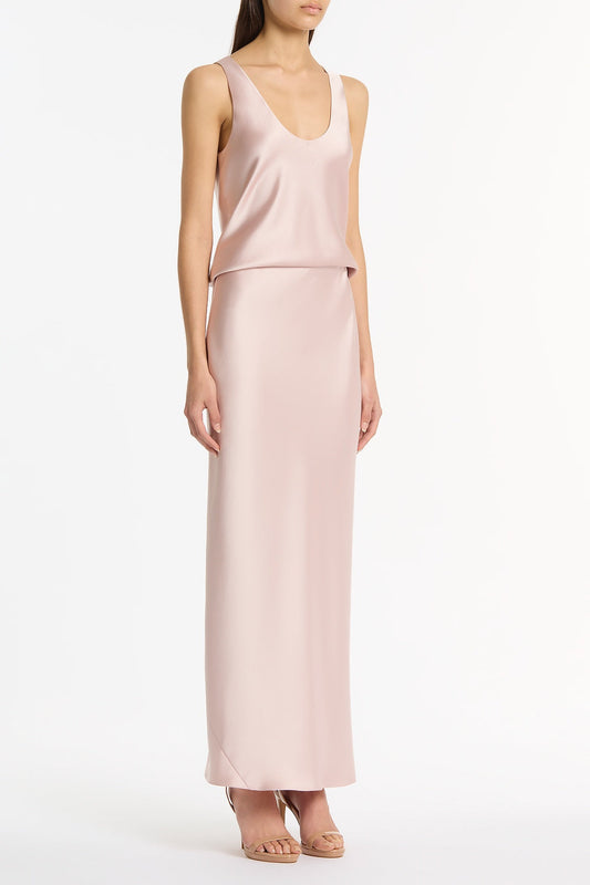 Carla Zampatti Blush Lustre Satin Scoop Neck Cami (Pink)