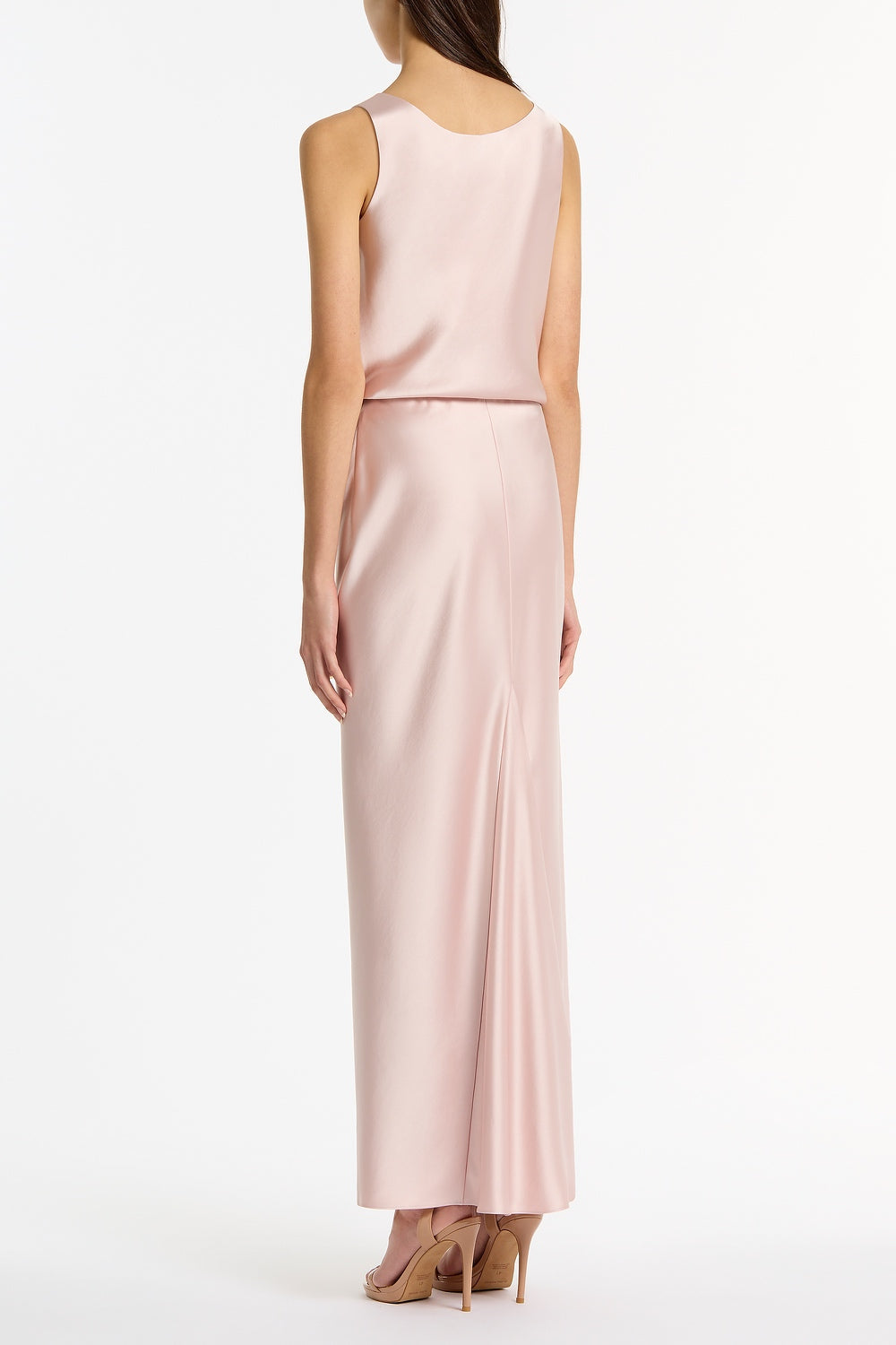 Carla Zampatti Blush Lustre Satin Scoop Neck Cami (Pink)