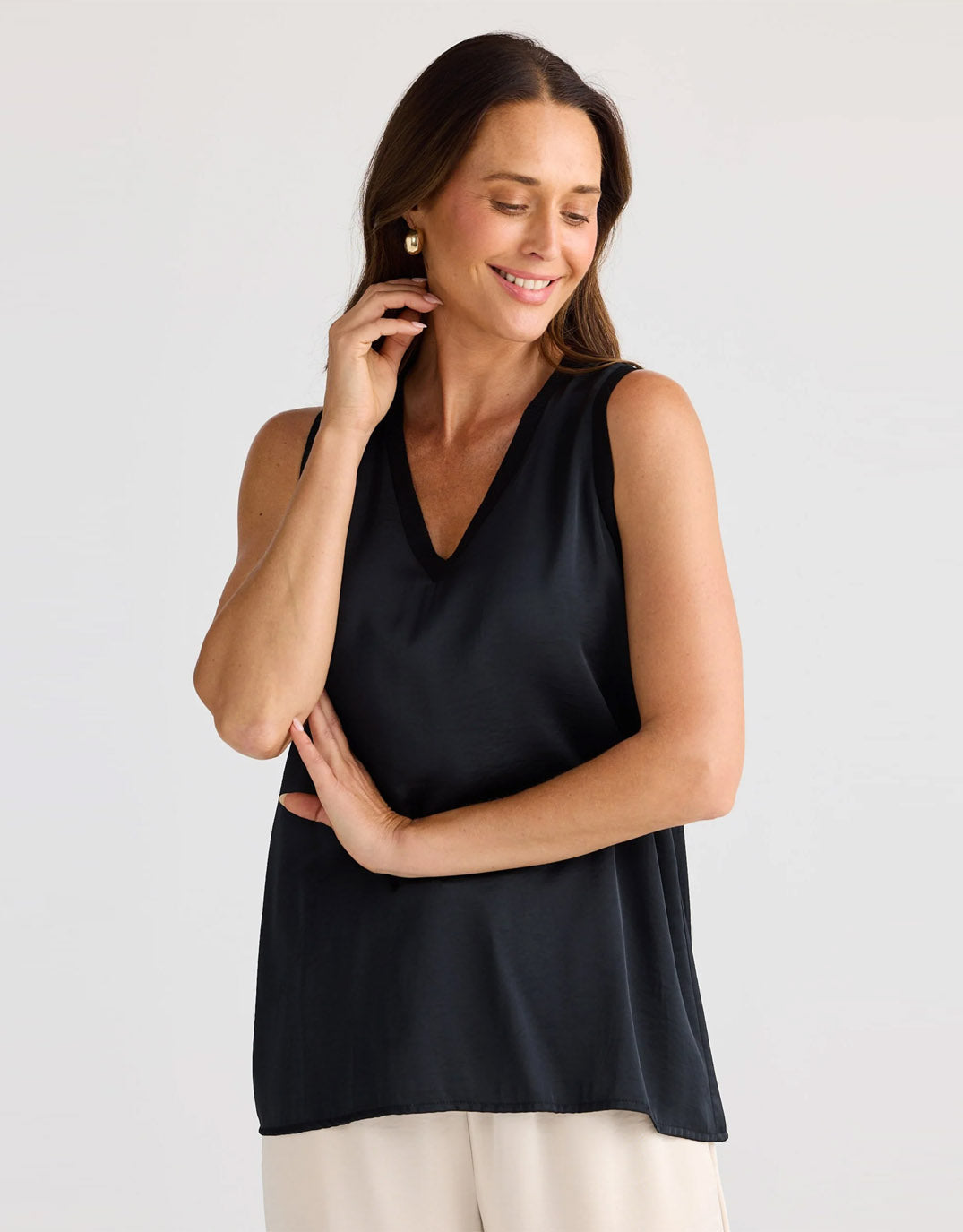 Brave + True Celine Top (Black)