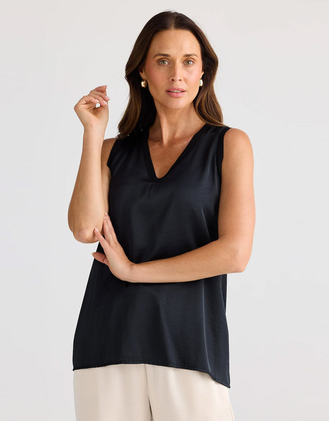 Brave + True Celine Top (Black)