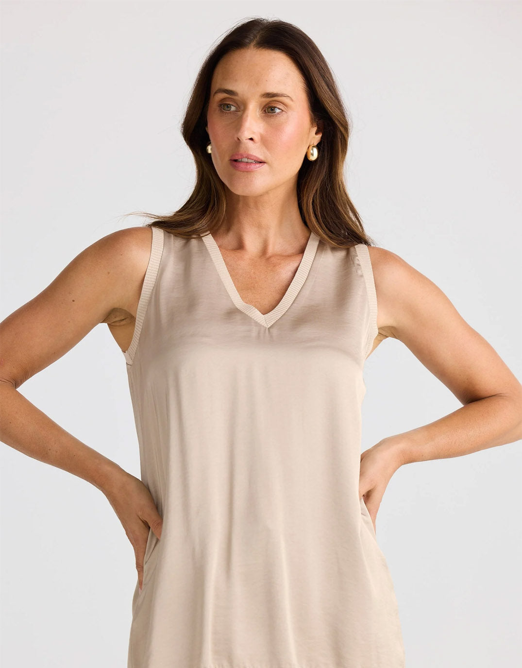 Brave + True Celine Top (Stone Taupe)