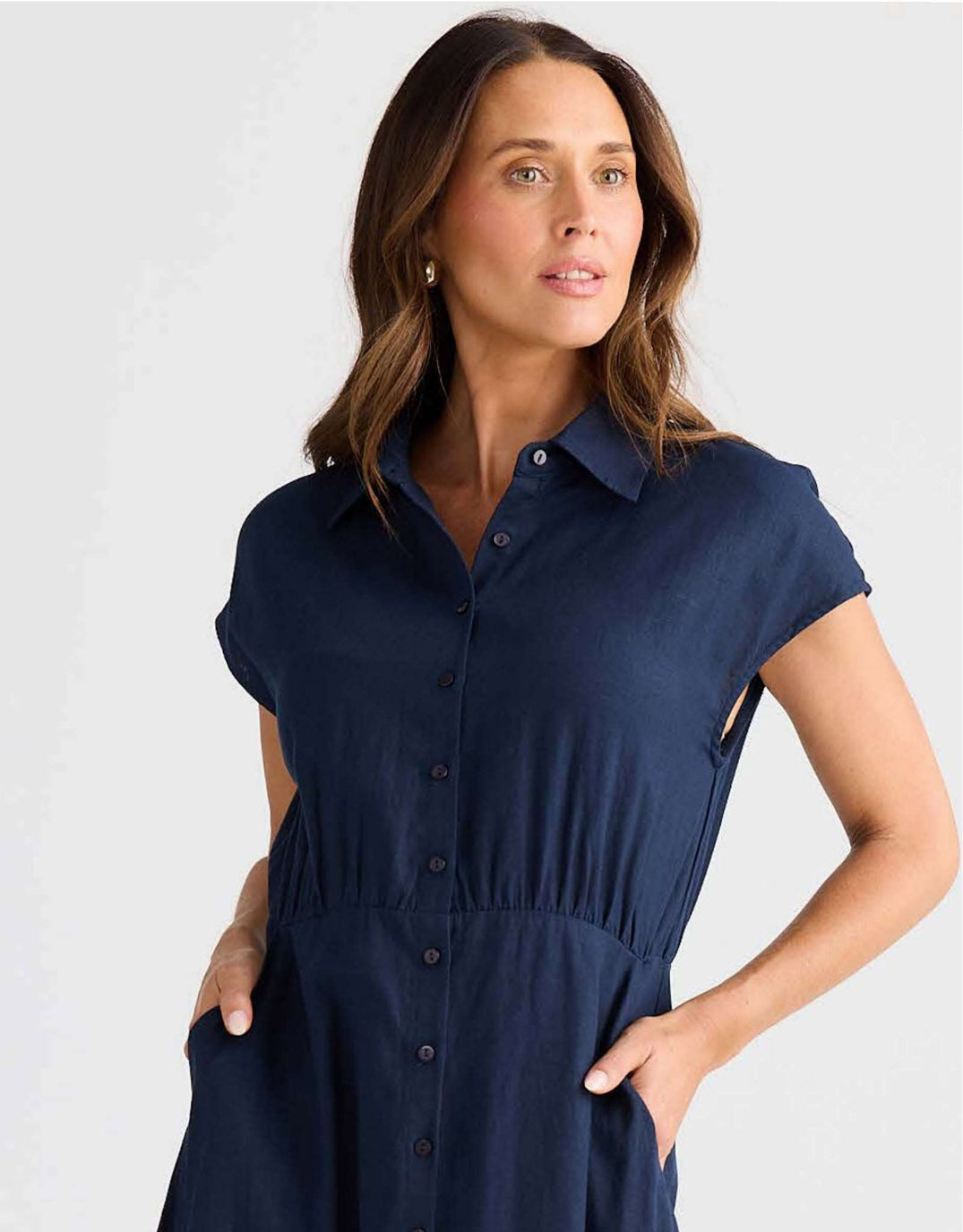 Brave + True Musings Dress (Navy)