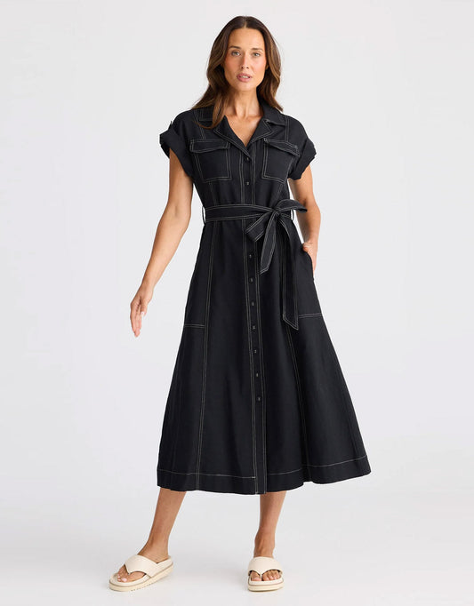 Image of Dresses. Productname: Portia Dress - in Black colour by brand - Brave + True