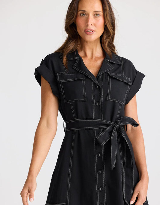 Portia Dress - (Black)
