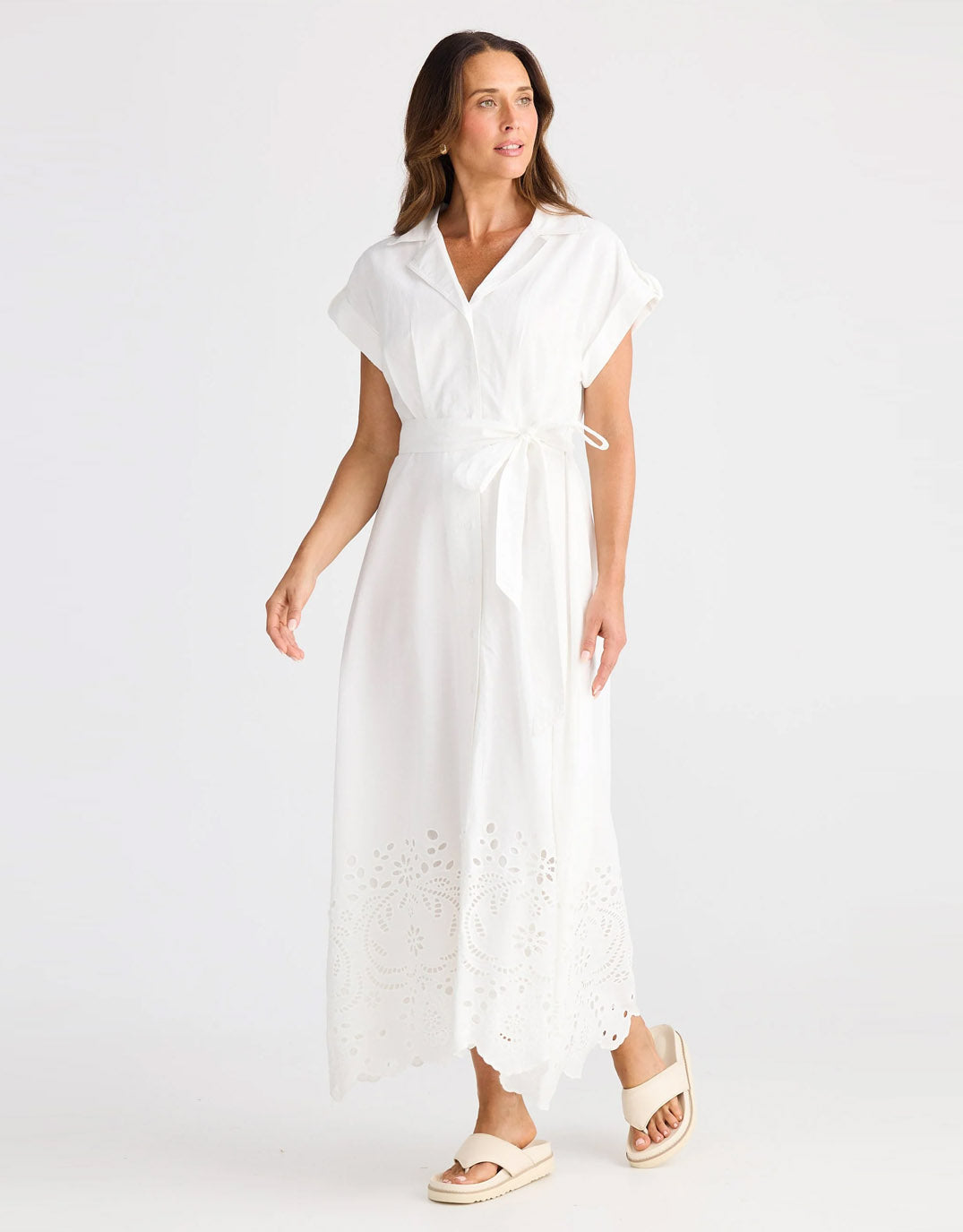 Brave + True Versailles Dress (White)