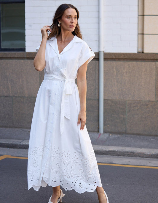 Image of Dresses. Productname: Versailles Dress - in White colour by brand - Brave + True