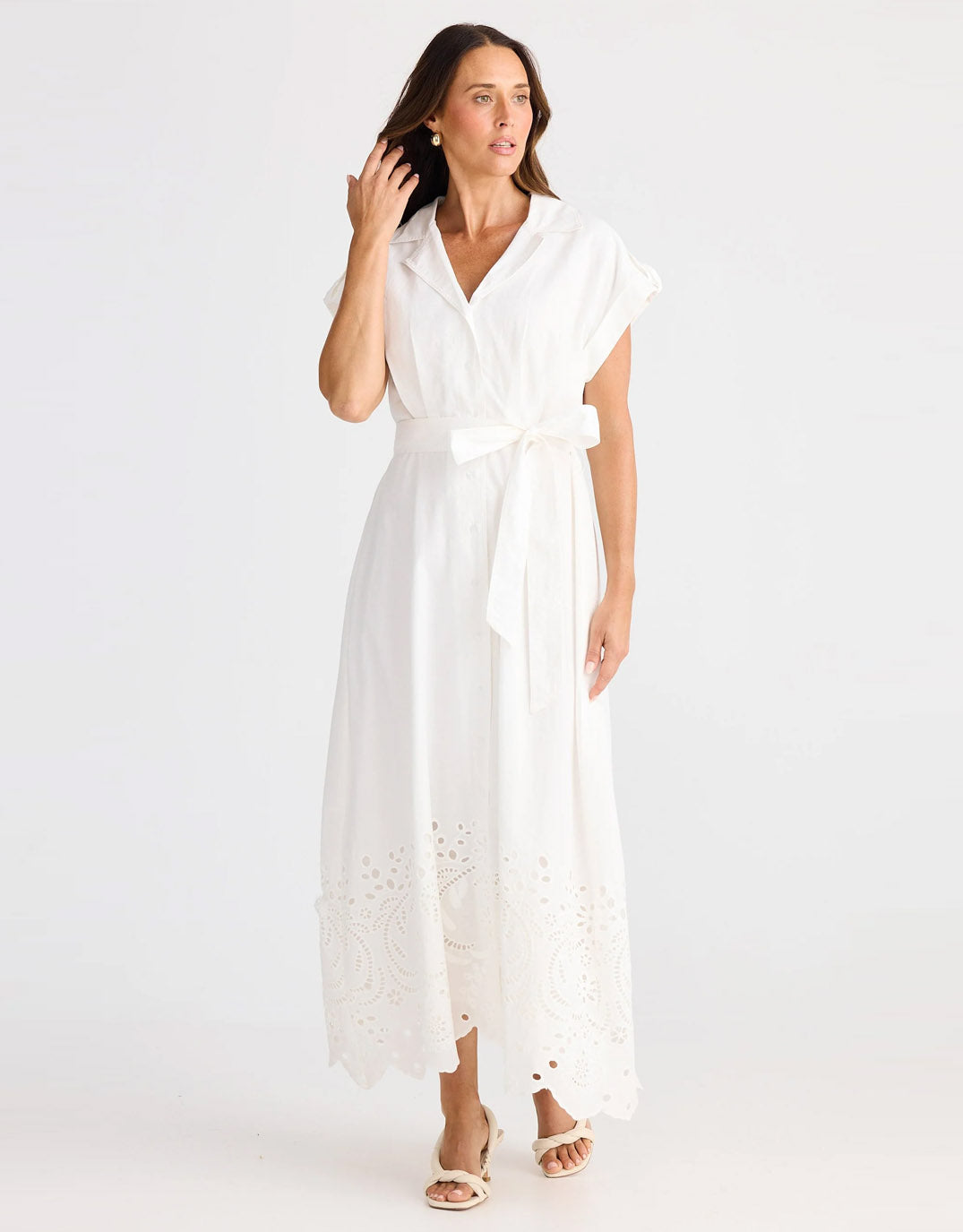 Brave + True Versailles Dress (White)