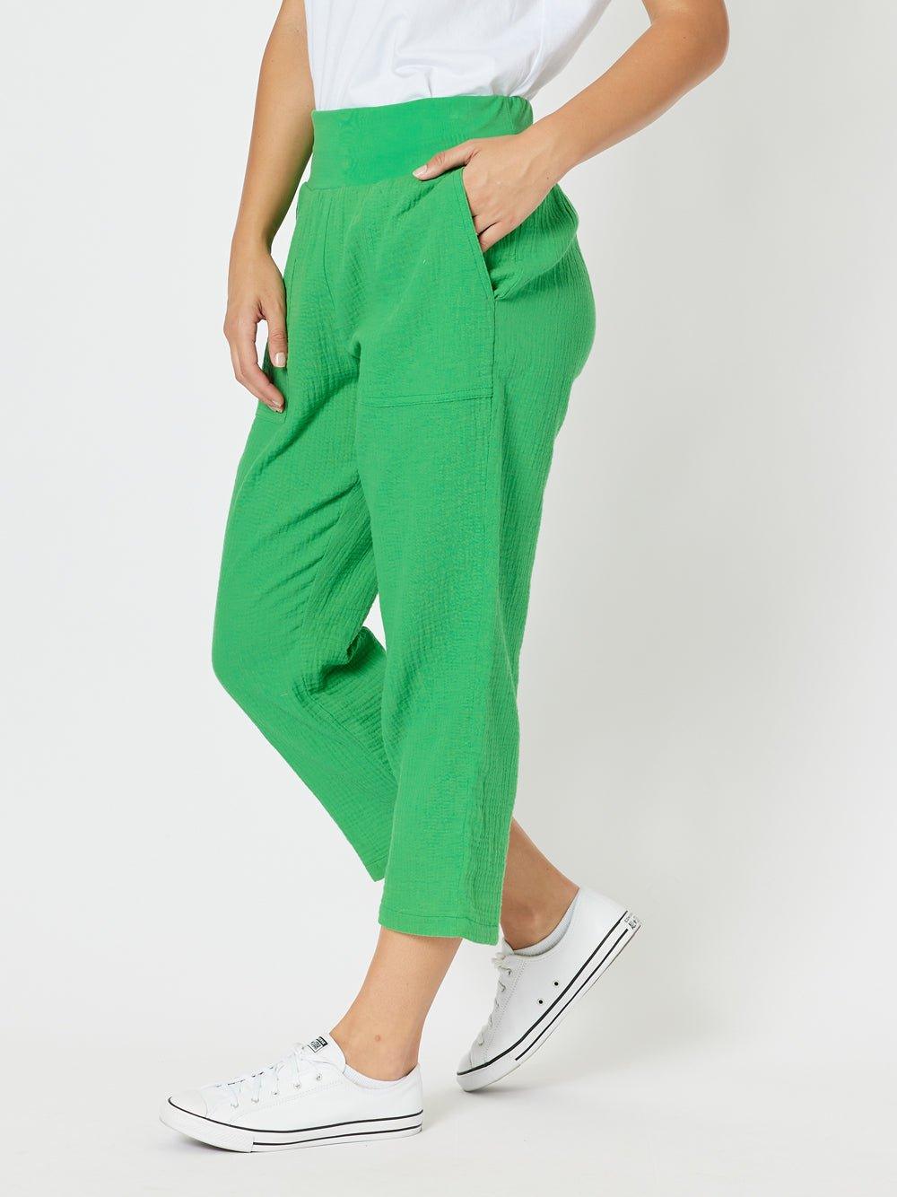 Threadz Byron Cotton 7/8 Pant (Emerald)
