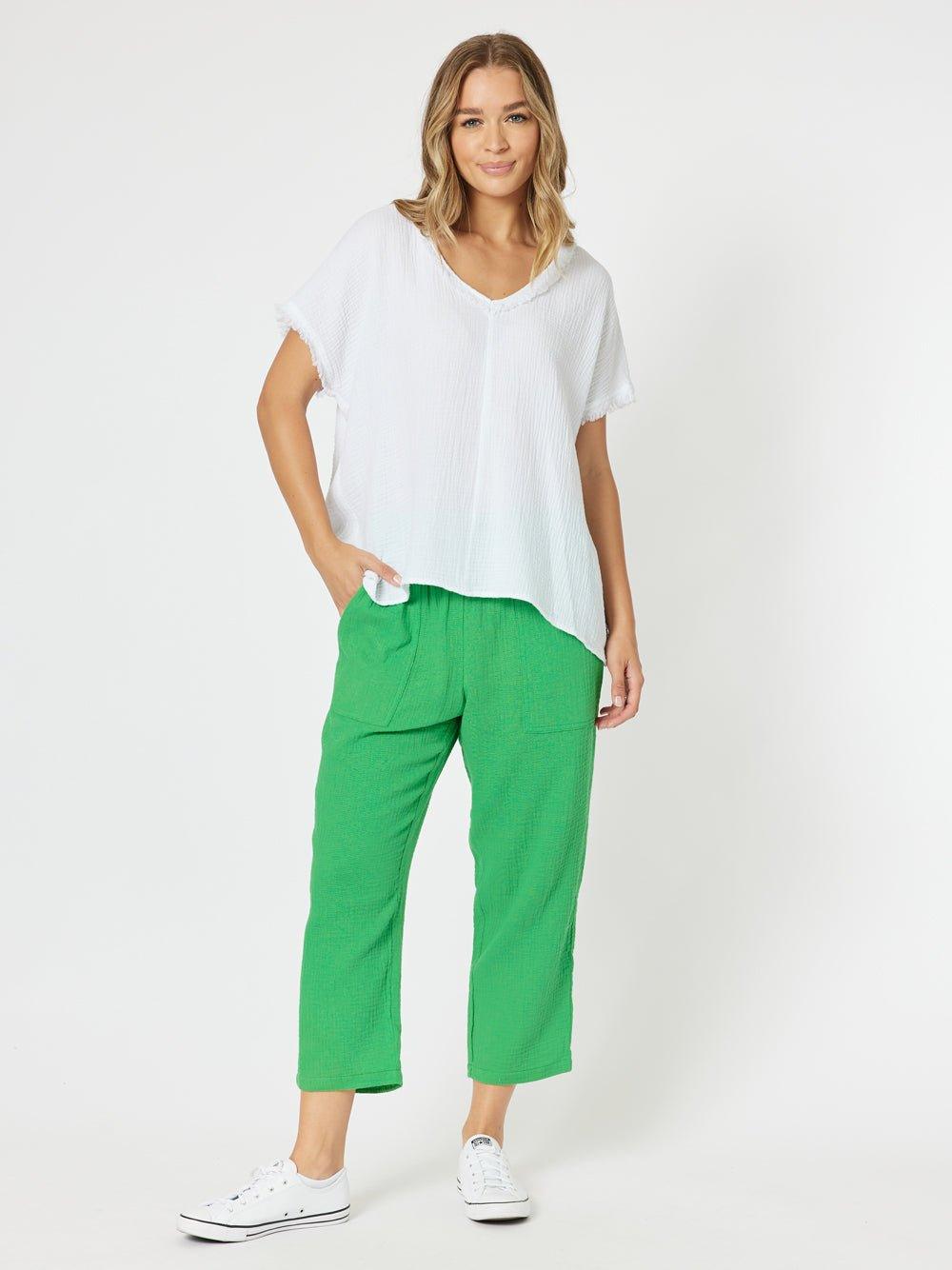 Threadz Byron Cotton 7/8 Pant (Emerald)