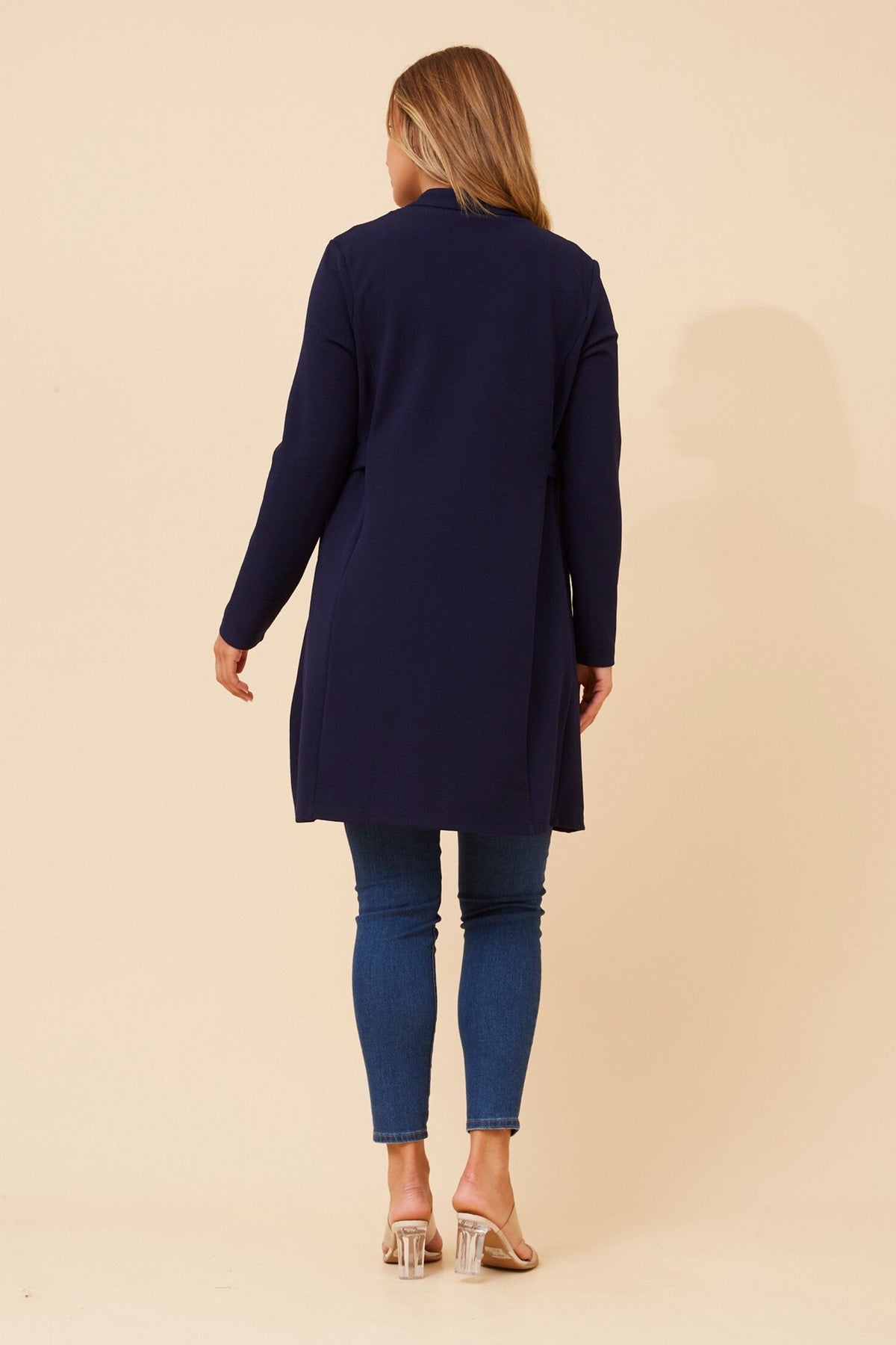Caroline Morgan Australia LACEY SOLID CARDIGAN (Navy)